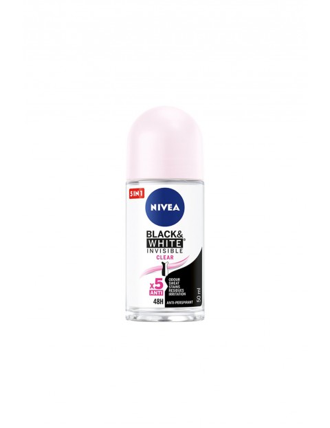 Nivea Black & White Clear Antyperspirant roll-on 50 ml