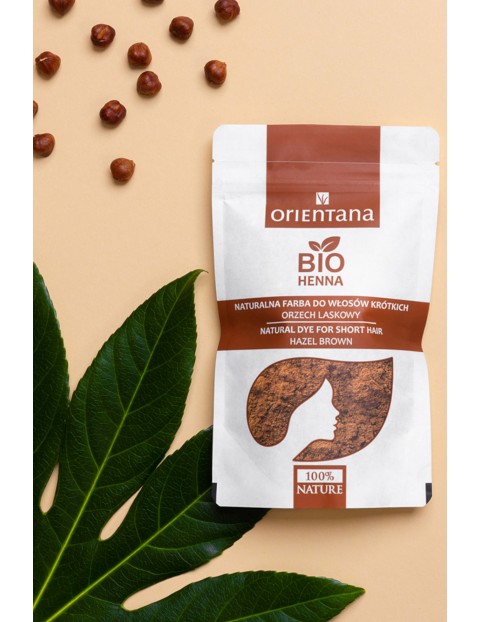 Orientana BIO Henna do włosów ORZECH LASKOWY, 50g