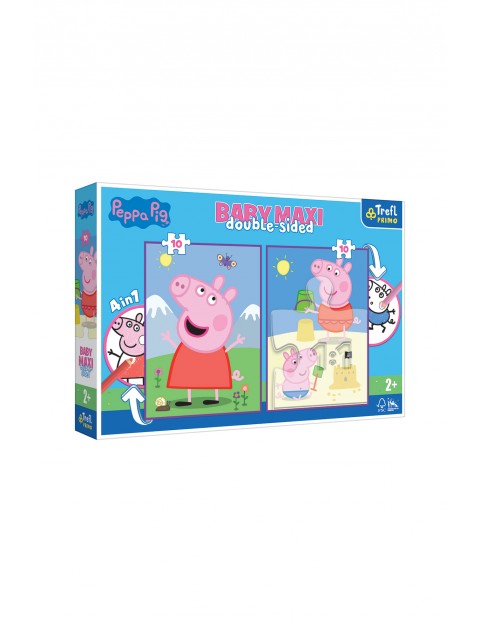 Puzzle dla dzieci Baby Maxi Double Sided - Pogodny dzień Peppy wiek 2+