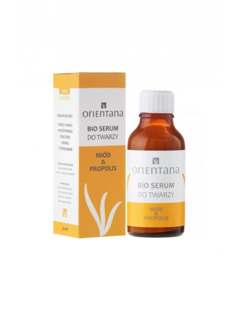 Orientana BIO serum do twarzy MIÓD &PROPOLIS, 30ml