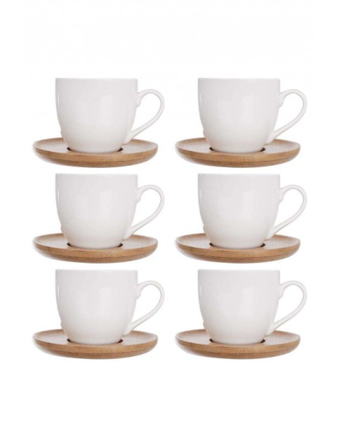 Filiżanka porcelanowa filiżanki zestaw filiżanek do kawy espresso 100 ml 6 sztuk