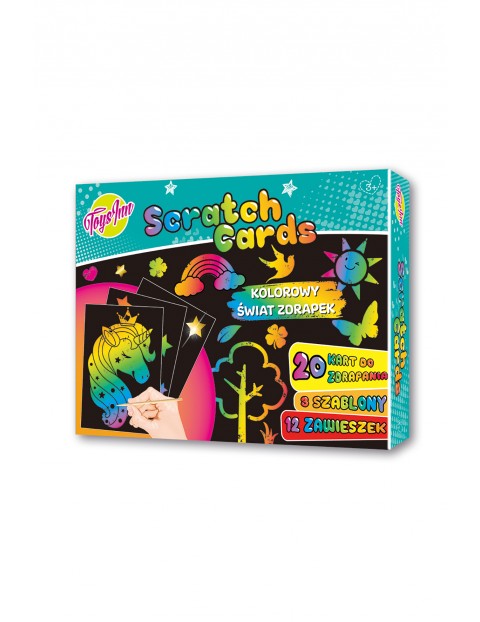 Zestaw Scratch Cards kolorowy świat zdrapek 