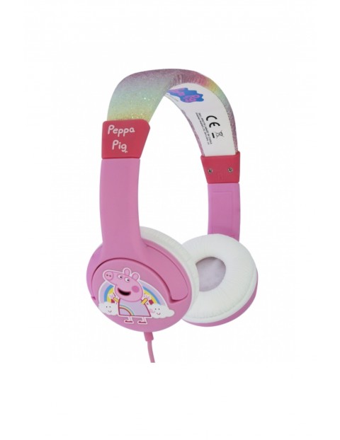 Słuchawki OTL nauszne Peppa Glitter Rainbow wiek 4-7 lat