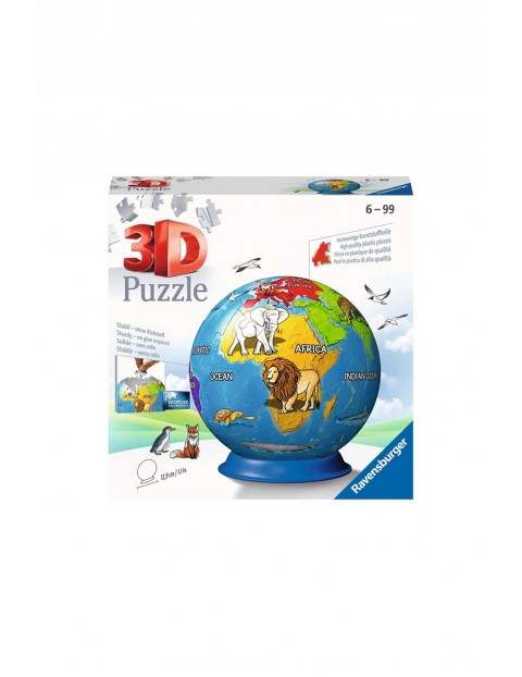 Puzzle 3D Globus - 72 elementy 