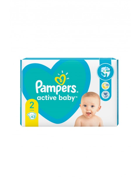 Pampers Active Baby, rozmiar 2, 43szt, 4-8kg