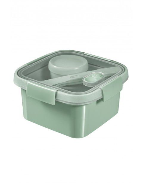 Pojemnik na żywność kwadratowy LUNCH KIT Curver 16 x 16 x 9 cm - zielony