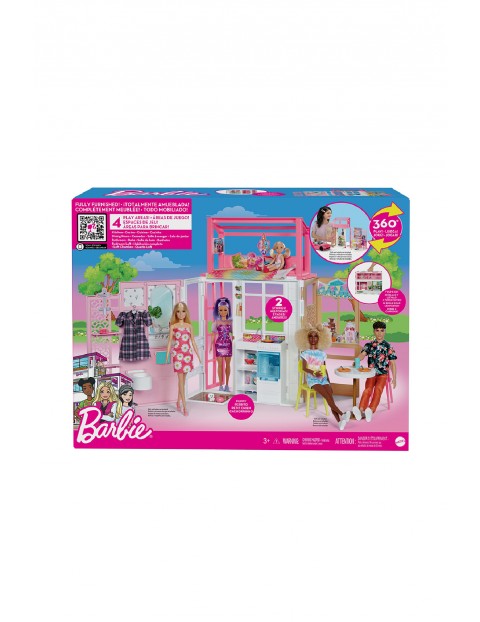 Barbie Kompaktowy domek dla lalek 3+