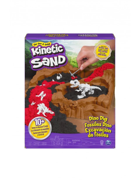 Kinetic sand - wykopalisko dinozaurów, zestaw piasku kinetycznego z akcesoriami