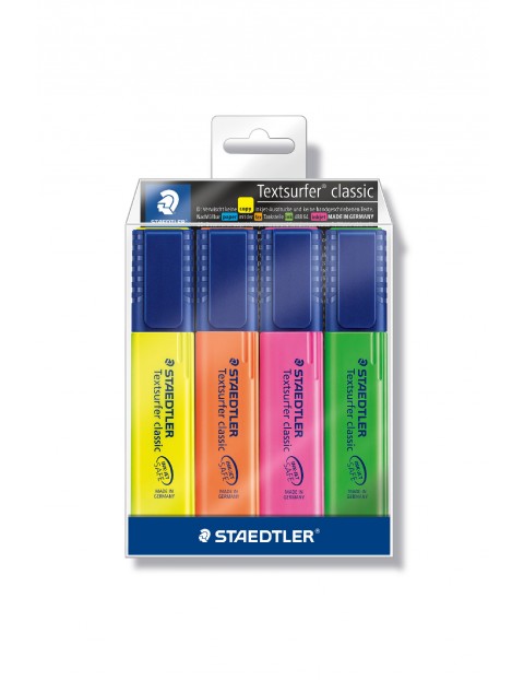 Zakreślacz Textsurfer classic Staedtler -  4 kolorów w etui