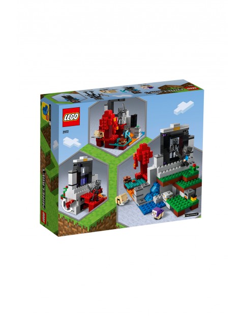 LEGO® Minecraft Zniszczony portal 21172- 316 elementów, wiek 8lat