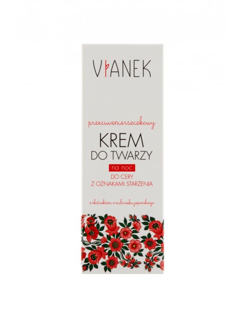 Przeciwzmarszczkowy krem do twarzy na noc Vianek  50 ml