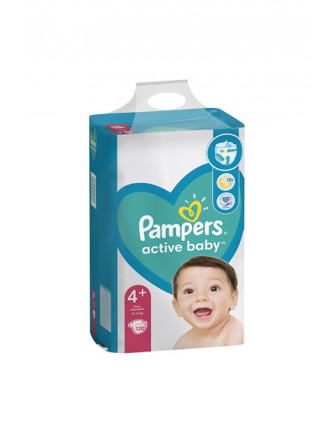 Pampers Active Baby, rozmiar 4+, 120 pieluszek, 10-15kg