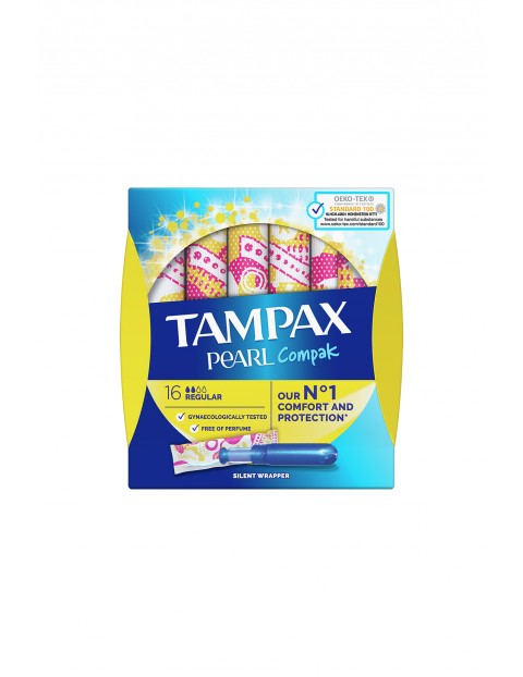 Tampax Compak Pearl Regular Tampony z aplikatorem 16 szt