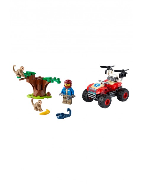 LEGO City - Quad ratowników dzikich zwierząt 60300 -  74 el wiek 5+