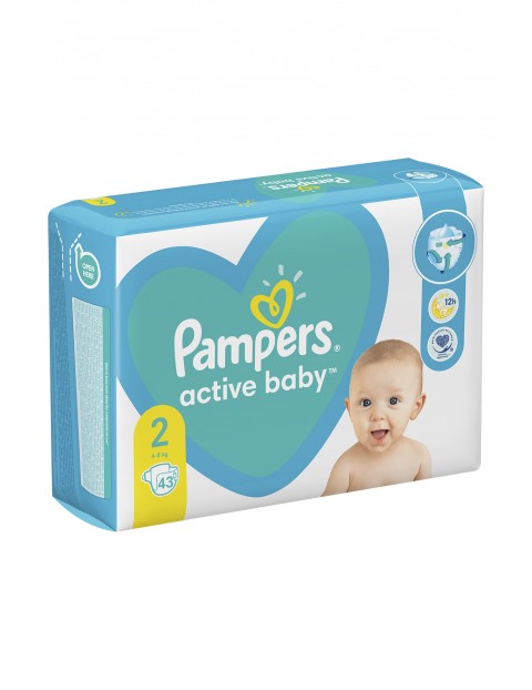 Pampers Active Baby, rozmiar 2, 43szt, 4-8kg