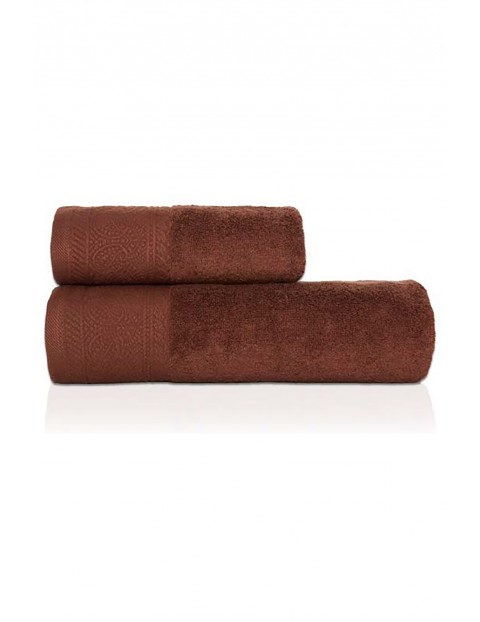 Bawełniany ręcznik MASSIMO 70x140  cm - brązowy 