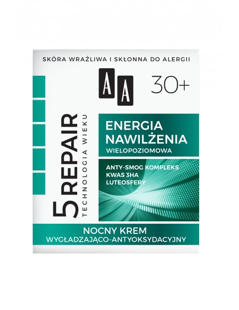 AA Technologia Wieku 5Repair 30+ Energia nawilżenia nocny krem wygładzająco-antyoksydacyjny 50 ml