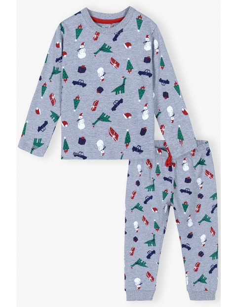 Dzianinowa piżama w świąteczne wzorki
