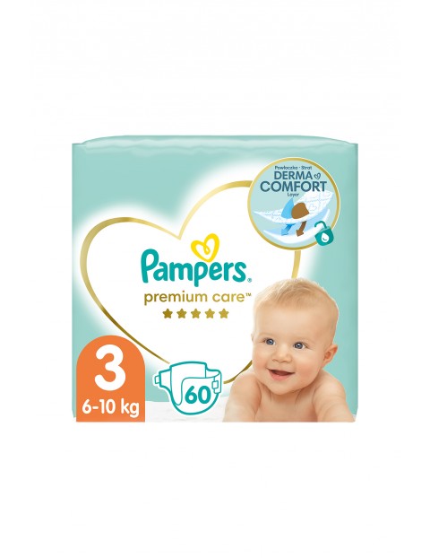 Pampers Premium Care, Rozmiar 3, 60 pieluszek 6-10kg