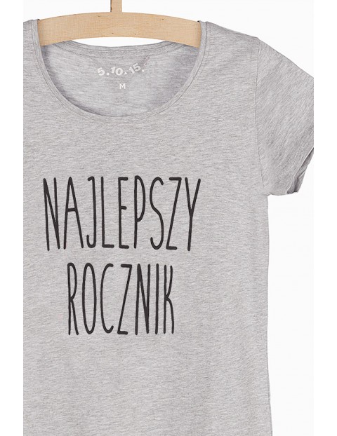 T-shirt damski z napisem - Najlepszy Rocznik