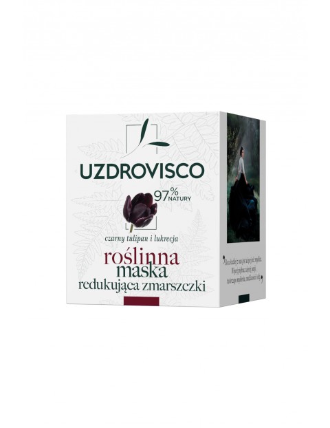 Uzdrovisco Czarny Tulipan Roślinna maska redukująca zmarszczki 50 ml