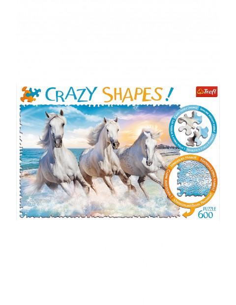 Puzzle Trefl Crazy Shapes - Galop wśród fal - 600 elementów