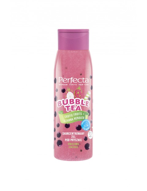 Perfecta Bubble Tea, skoncentrowany żel pod prysznic, Exotic Fruits + Czarna Herbata, 400 ml