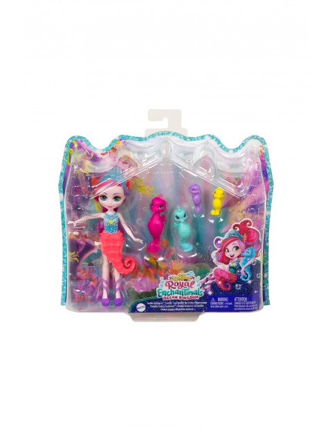 Enchantimals Rodzina Koniki morskie Sedda Seahorse Lalka + figurki