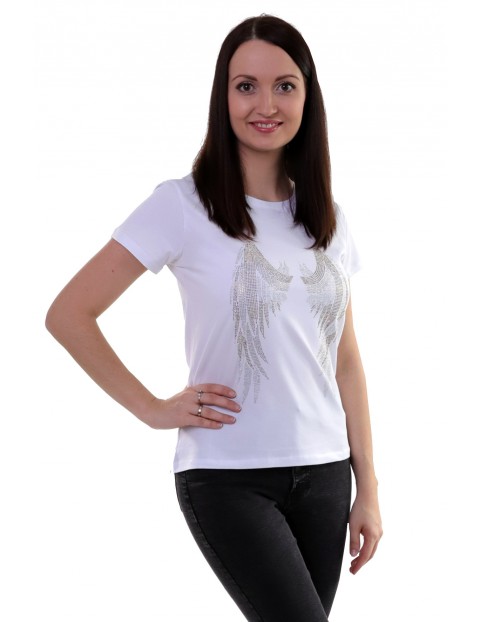 T-shirt damski biały- Skrzydła anioła