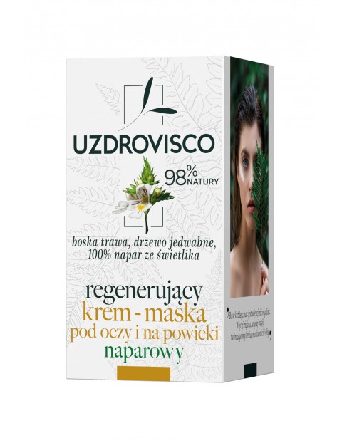 Uzdrovisco Świetlik Regenerujący krem maska pod oczy i na powieki naparowy - 25ml