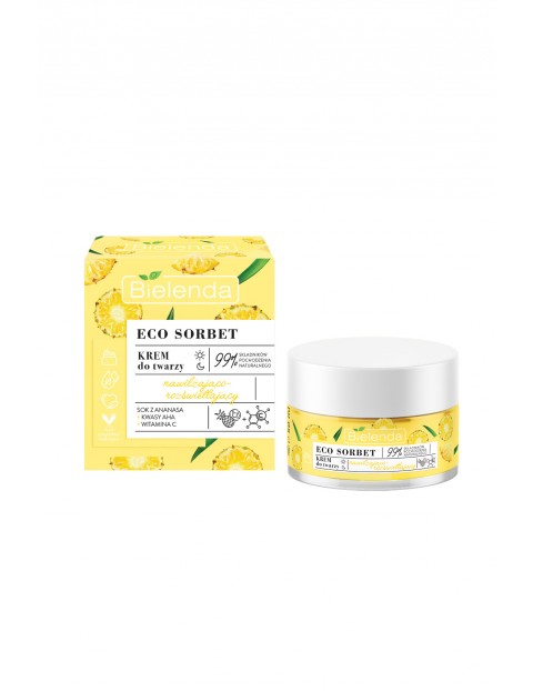 ECO SORBET Ananas - krem - nawilżająco-rozświetlający 50 ml