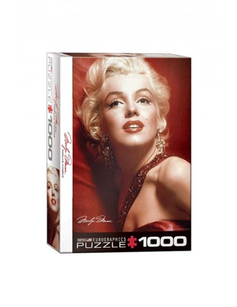 Puzzle Marilyn Monroe Red Portrait - 1000 elementów