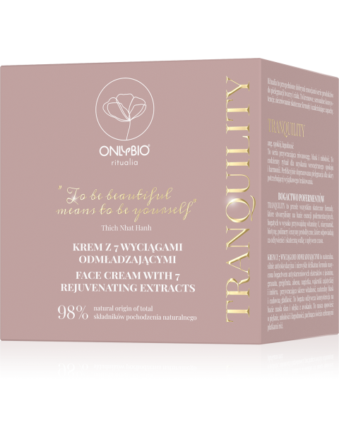 OnlyBio Ritualia TRANQUILITY Krem do twarzy z 7 wyciągami odmładzającymi 50 ml  