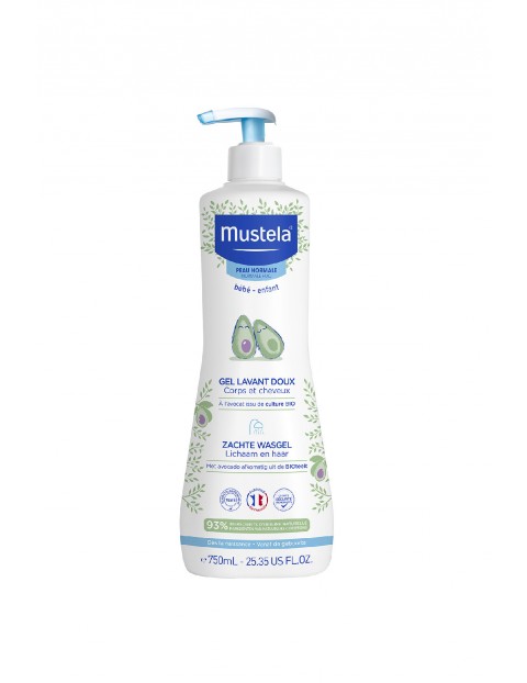 Mustela Delikatny żel do mycia 750ml