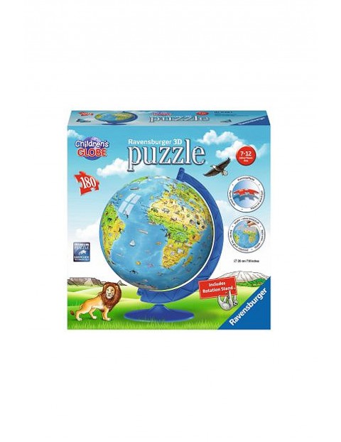 Globus po angielsku 180 el.- puzzle Ravensburger