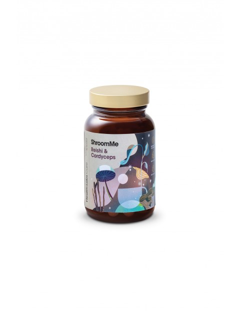 HealthLabs ShroomMe Reishi & Cordyceps wspiera odporność  poprawia nastrój