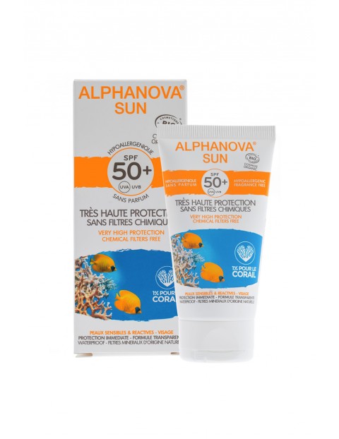 Krem przeciwsłoneczny Alphanova filtr SPF50+ 50g