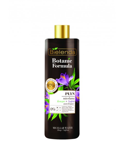 BOTANIC FORMULA Konopie + Szafran Płyn micelarny - 500 ml