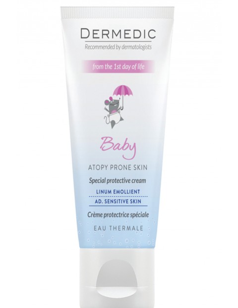 Ochronny krem specjalny LINUM EMOLIENT BABY od pierwszego dnia życia 50ml