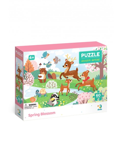 Puzzle pory roku Wiosenny czas - 60 el wiek 4+