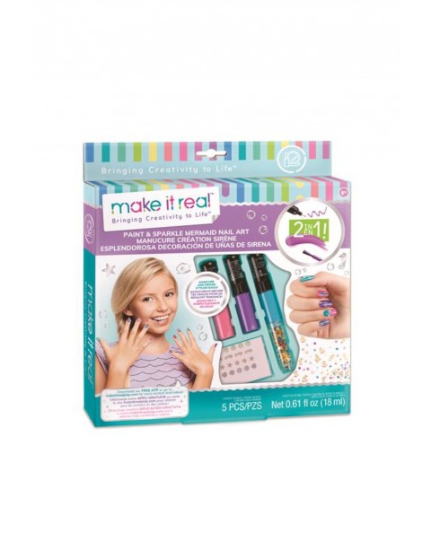 Make it real - Zestaw do manicure z motywem syren wiek 8+