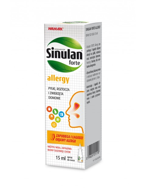 Sinulan allergy spray -  pyłki, roztocza, zwierzęta domowe 15 ml