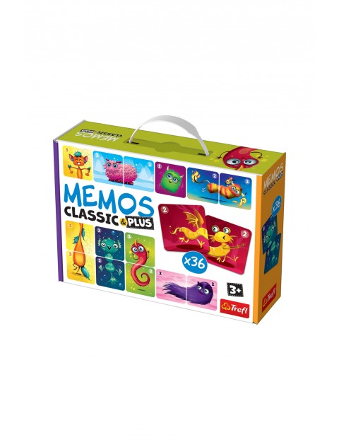 Gra dla dzieci -  Memos Classic Plus Cute Monsters wiek 3+