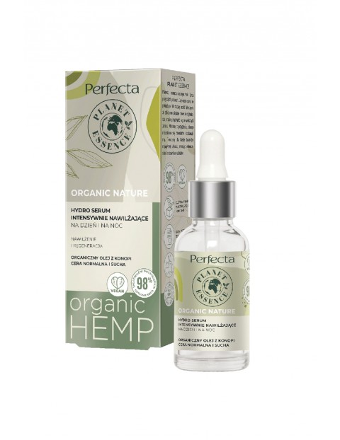 Perfecta Organic Nature, hydro serum intensywnie nawilżające na dzień i na noc, 30 ml