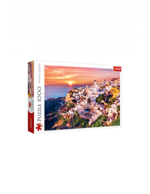 Puzzle 1000 - Zachód słońca nad Santorini