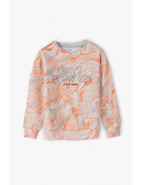 Bluza dresowa dziewczęca z napisem Don't grow up