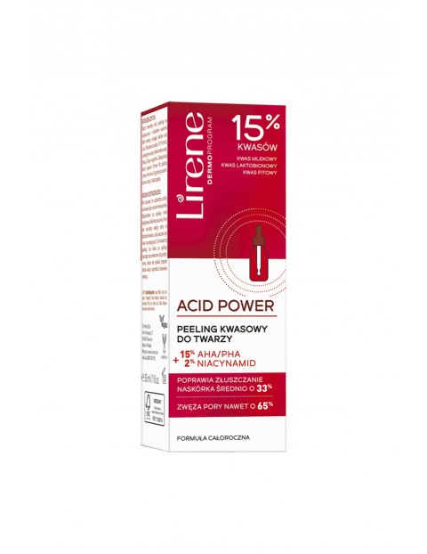 Lirene Acid Power Peeling kwasowy do twarzy 30 ml