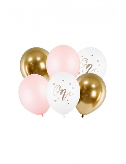 Balony One, Pastel Pale Pink 6 szt.