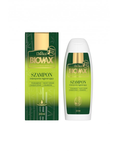 Sampon każdy rodzaju włosów BIOVAX BAMBUS, OLEJ AVOCADO 200ml