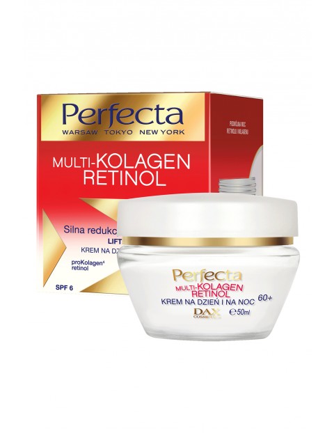 Perfecta Multikolagen Retinol, krem do twarzy na dzień i na noc 60+, 50 ml